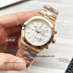 The best replica Vacheron Constantin six-hand mechanical rose gold case 42mm watch 